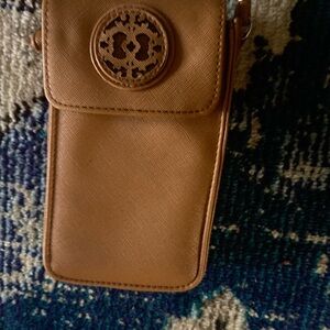 Tory Burch Tan Leather Phone Case